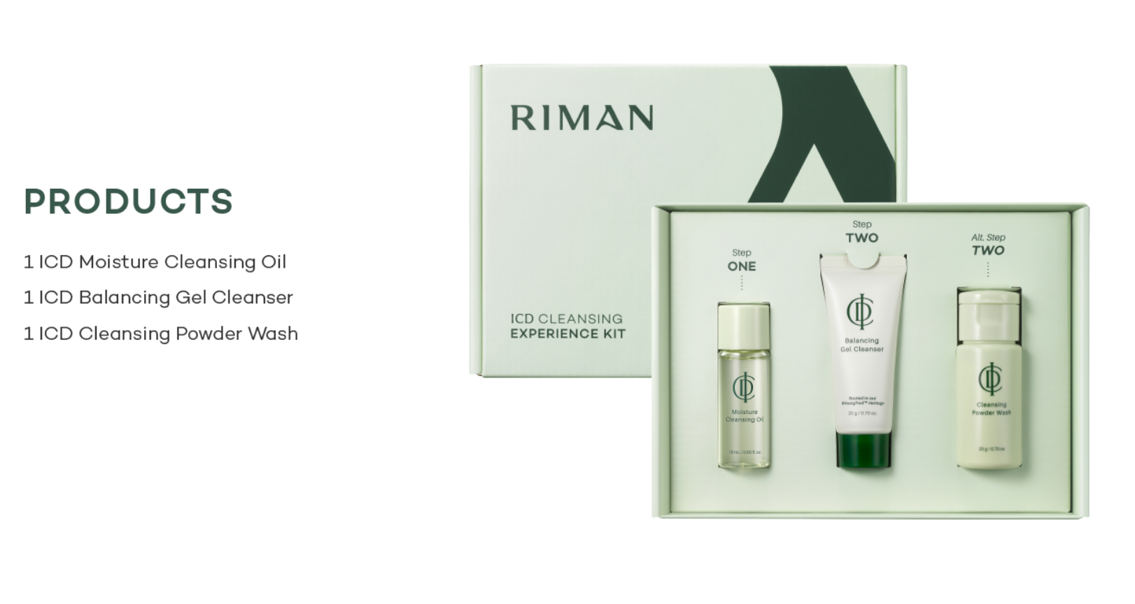 Kit de limpieza ICD tamaño viaje (3 artículos)