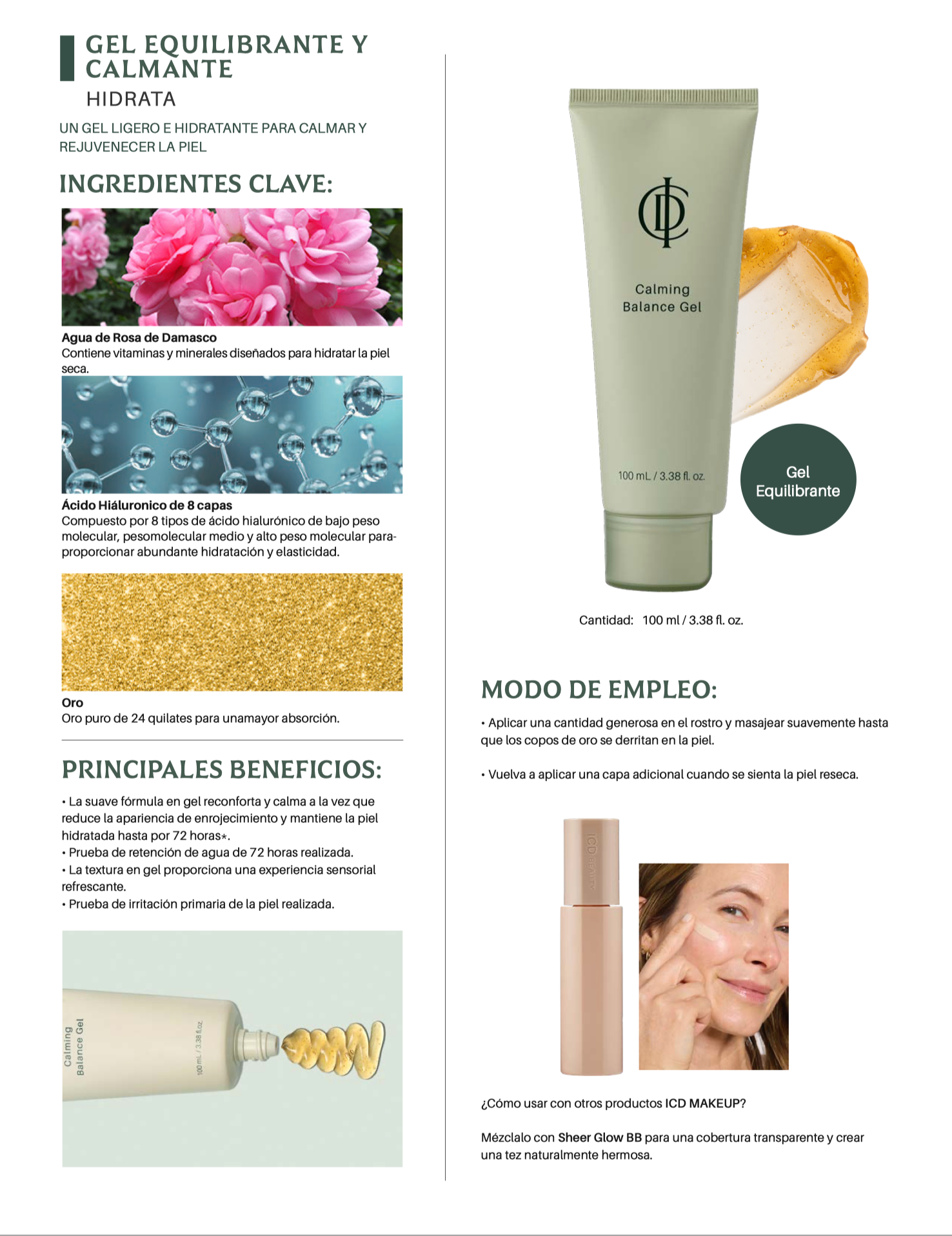 Gel calmante y equilibrante ICD